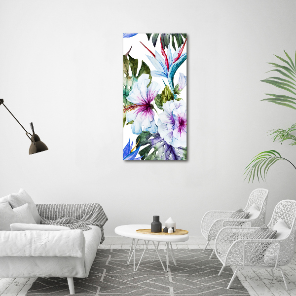 Staand plexiglas foto Hawaiiaanse bloemen