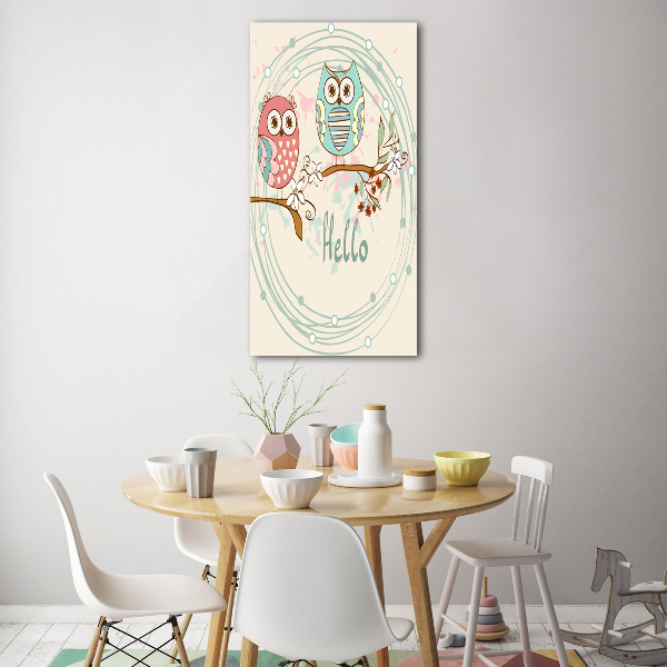 Staand foto in plexiglas Uilen