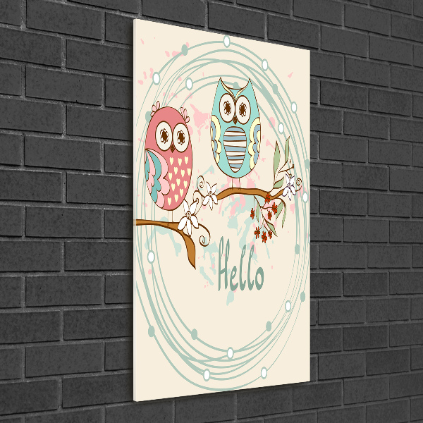 Staand foto in plexiglas Uilen