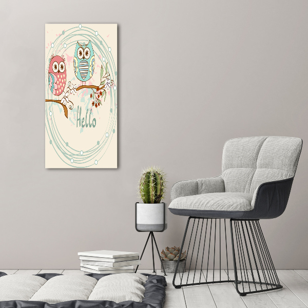 Staand foto in plexiglas Uilen