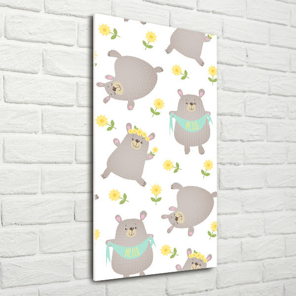 Staand foto op plexiglas Kleine beertjes