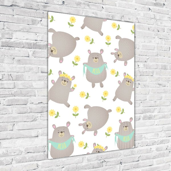 Staand foto op plexiglas Kleine beertjes