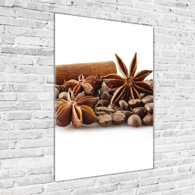 Staand foto in plexiglas Koffiebonen