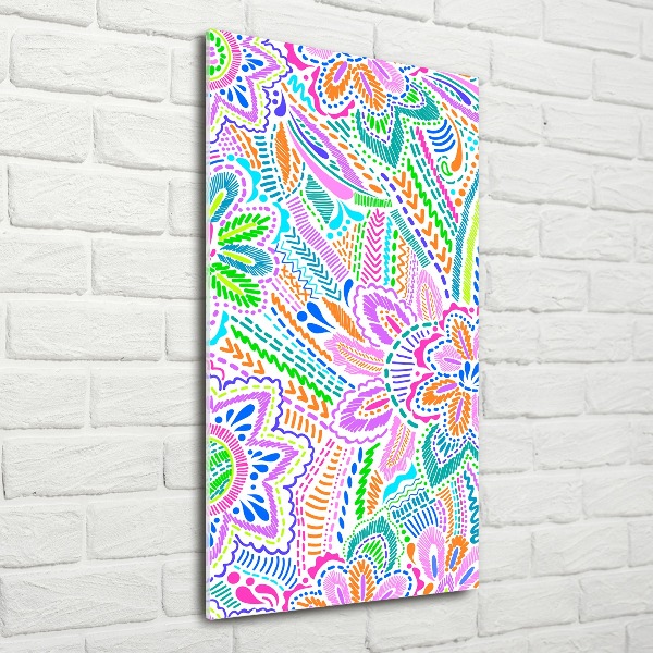 Staand foto plexiglas Bloemenpatroon