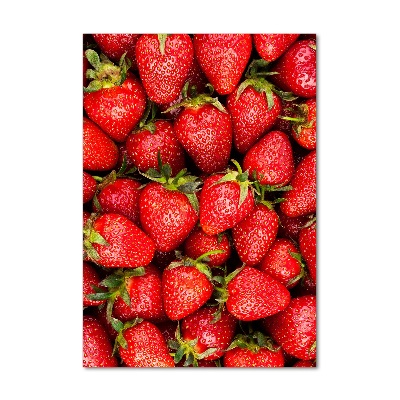 Obraz zdjęcie szkło akryl pionowy Truskawki