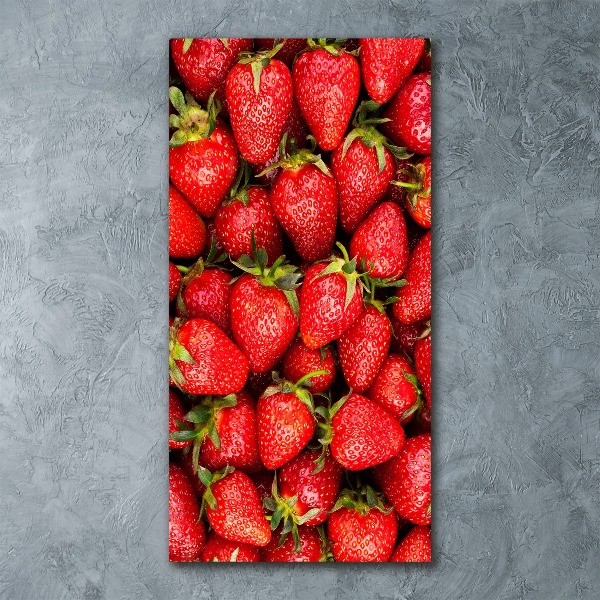 Obraz zdjęcie szkło akryl pionowy Truskawki