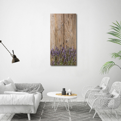 Staand plexiglas foto Lavendel op hout