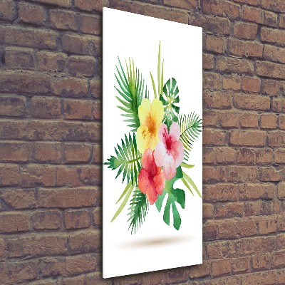 Staand plexiglas foto Hawaiiaanse bloemen