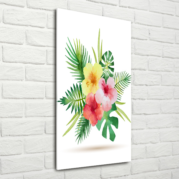 Staand plexiglas foto Hawaiiaanse bloemen