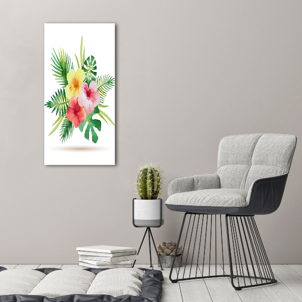 Staand plexiglas foto Hawaiiaanse bloemen