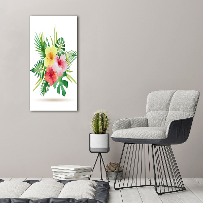 Staand plexiglas foto Hawaiiaanse bloemen