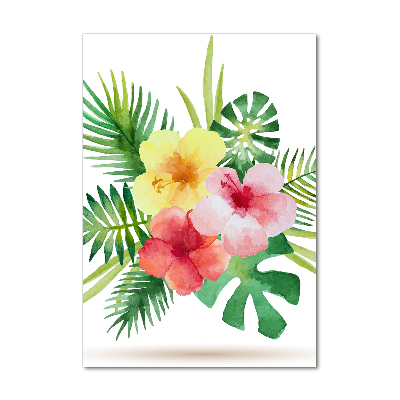 Staand plexiglas foto Hawaiiaanse bloemen