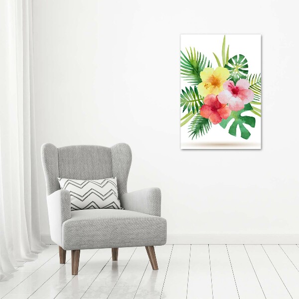 Staand plexiglas foto Hawaiiaanse bloemen