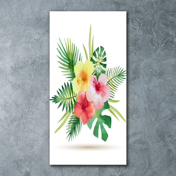 Staand plexiglas foto Hawaiiaanse bloemen