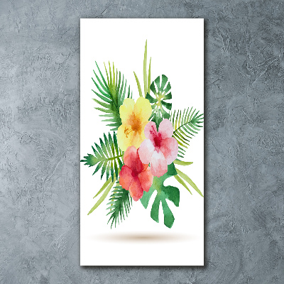 Staand plexiglas foto Hawaiiaanse bloemen