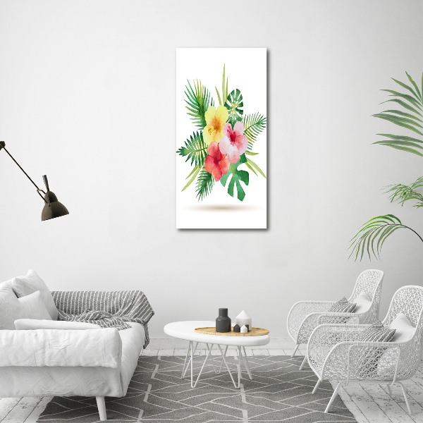 Staand plexiglas foto Hawaiiaanse bloemen