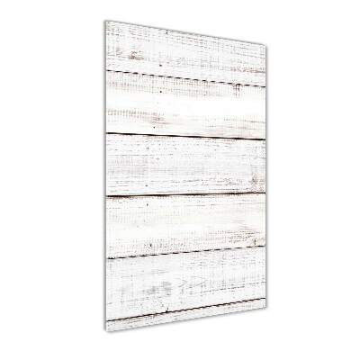 Staand foto in plexiglas Houten muur