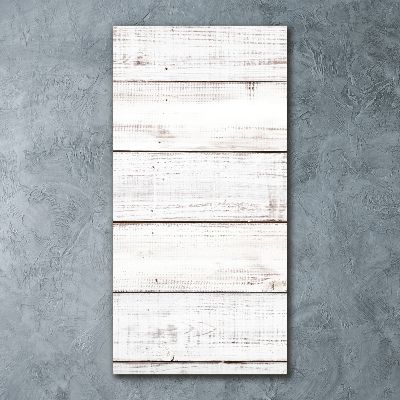 Staand foto in plexiglas Houten muur