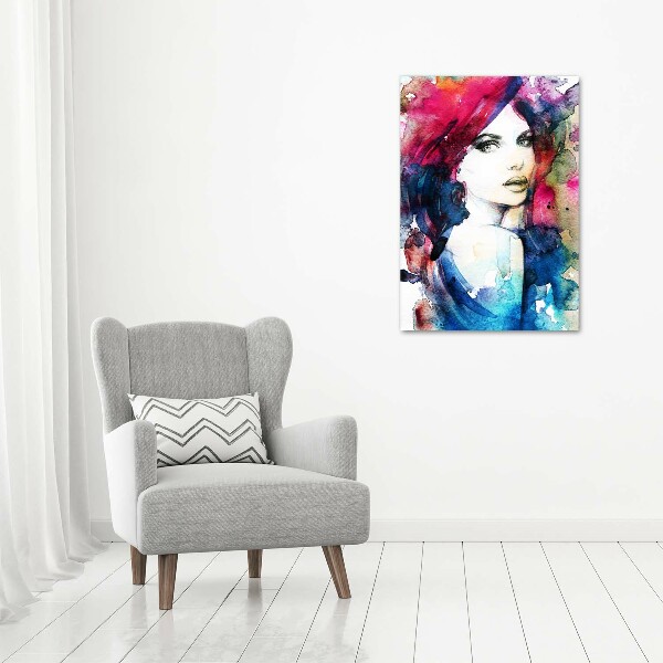 Staand foto in plexiglas Abstracte vrouw