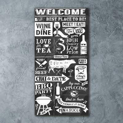 Foto obraz szkło akryl pionowy Restauracja