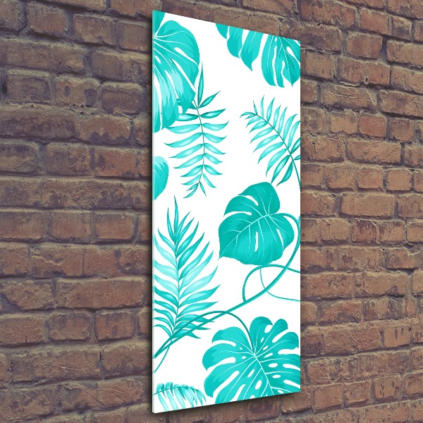 Obraz zdjęcie nowoczesny akrylowy pionowy Tropikalne liście