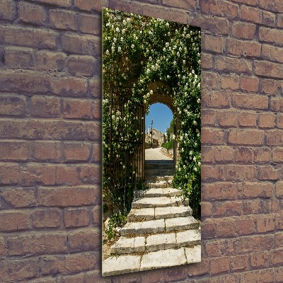 Staand plexiglas foto Bloemenboog