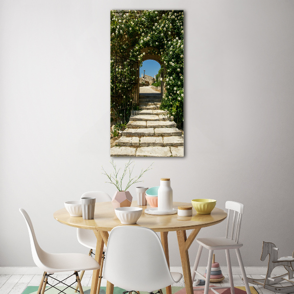 Staand plexiglas foto Bloemenboog