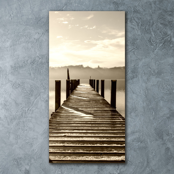 Staand foto op plexiglas Houten steiger