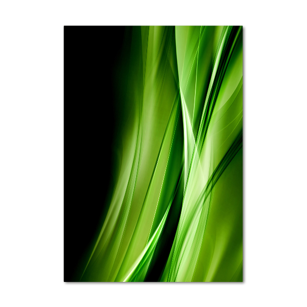 Staand foto op plexiglas Groene golven op de achtergrond