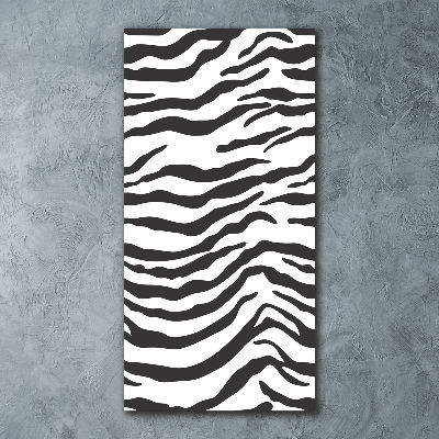 Staand plexiglas foto Zebra-achtergrond