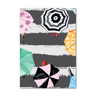 Staand foto plexiglas Kleurrijke paraplu's