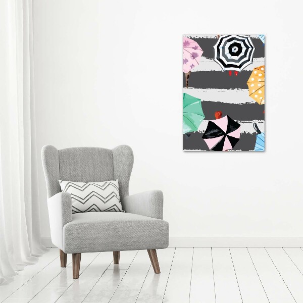 Staand foto plexiglas Kleurrijke paraplu's