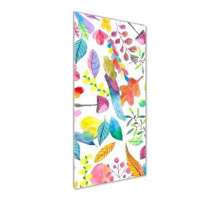 Staand foto in plexiglas Bladeren en paddenstoelen