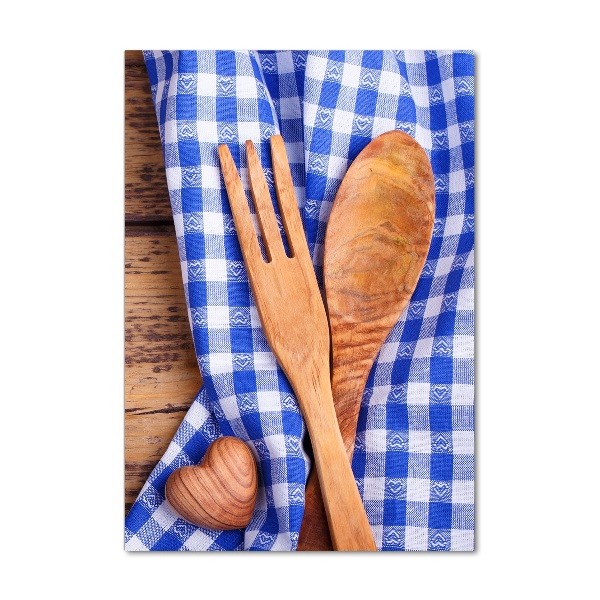 Staand foto plexiglas Houten bestek