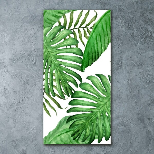 Staand plexiglas foto Tropische bladeren