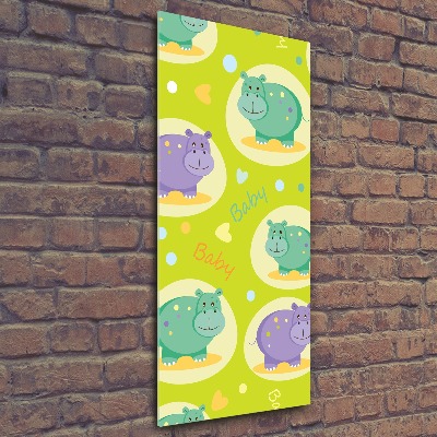 Staand foto op plexiglas Nijlpaarden