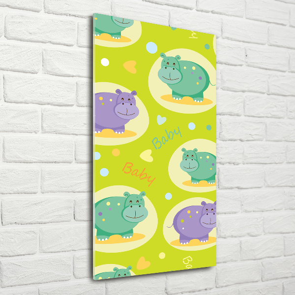 Staand foto op plexiglas Nijlpaarden