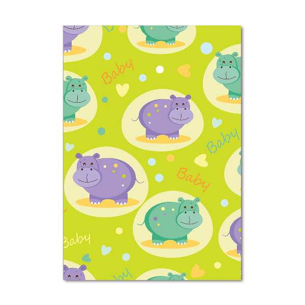 Staand foto op plexiglas Nijlpaarden