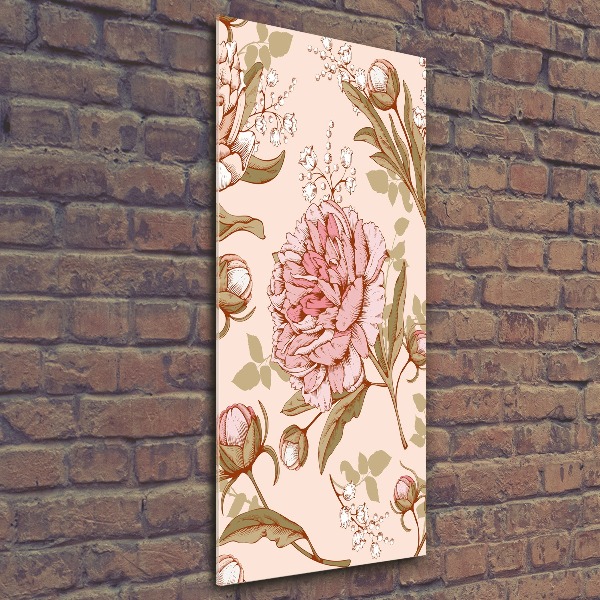 Staand foto in plexiglas Pioenrozen