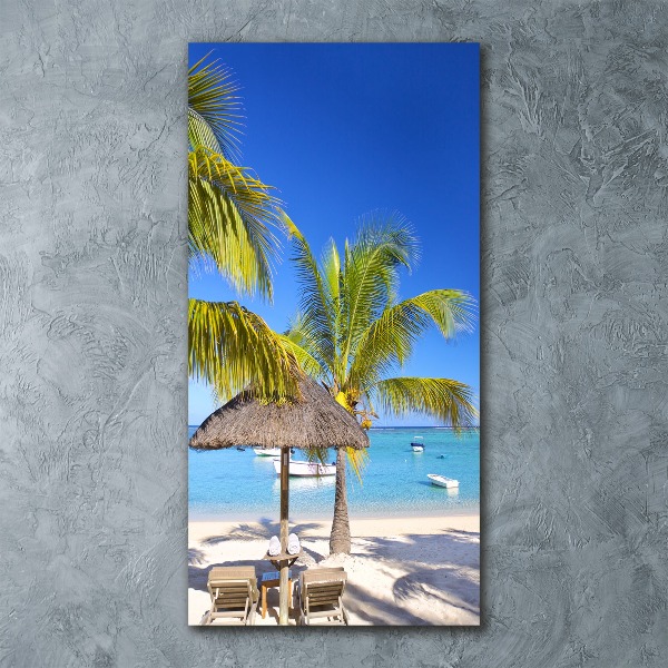 Staand plexiglas foto Tropisch strand