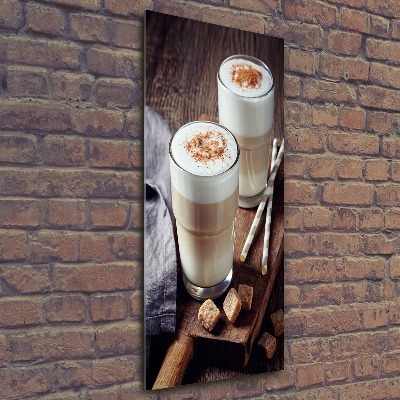 Staand foto op plexiglas Latte koffie