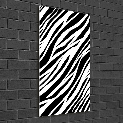 Staand plexiglas foto Zebra-achtergrond