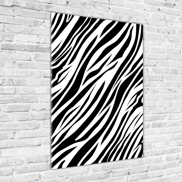 Staand plexiglas foto Zebra-achtergrond
