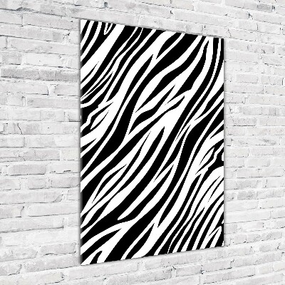 Staand plexiglas foto Zebra-achtergrond