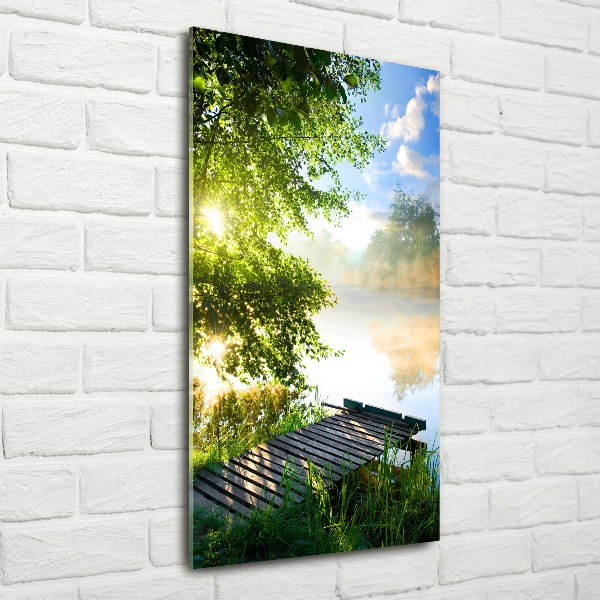 Staand plexiglas foto Houten steiger