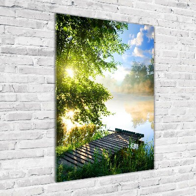 Staand plexiglas foto Houten steiger