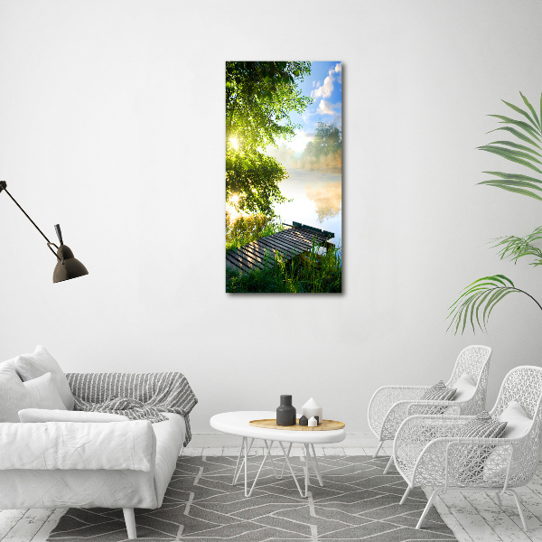 Staand plexiglas foto Houten steiger