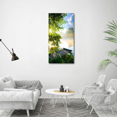 Staand plexiglas foto Houten steiger