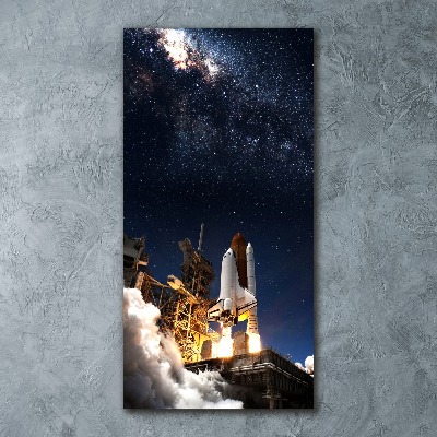 Staand foto in plexiglas Raket die opstijgt