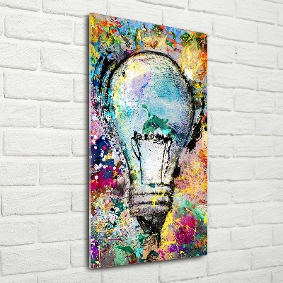 Staand plexiglas foto Kleurrijke gloeilamp